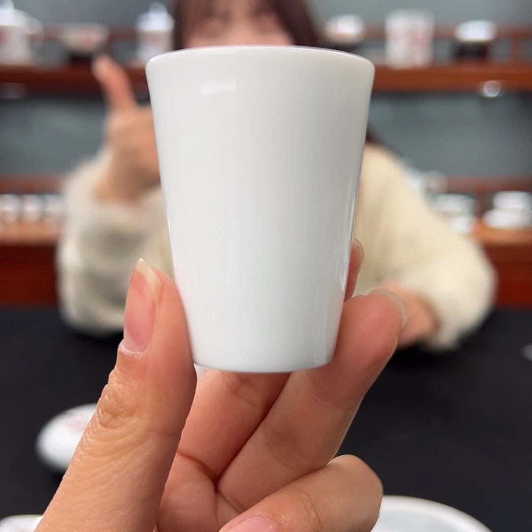 柴窑素胎闻香杯杯