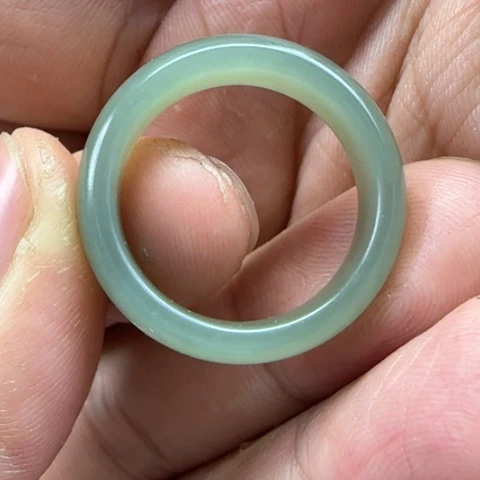 和田玉戒指未镶嵌内径20.5