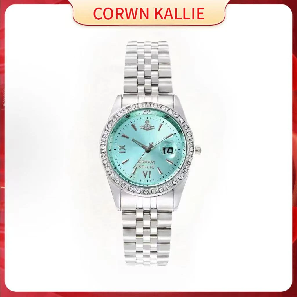 【小CK】西太联名正品手表女士土星元素碎冰蓝周年限定腕表ck8117