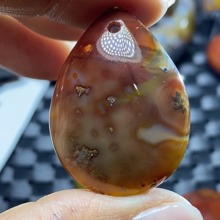 玛瑙/玉髓颈饰未镶嵌飘*