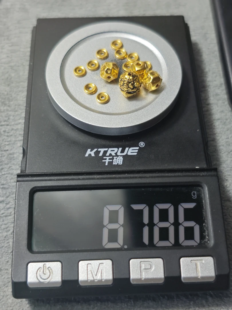 足金999大鹏鸟无相配珠黄金文玩配饰