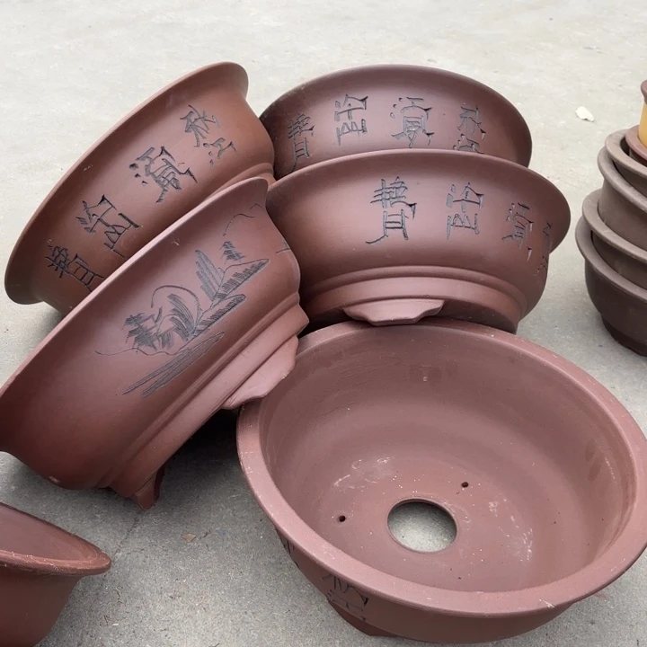 花盆紫砂100-5。