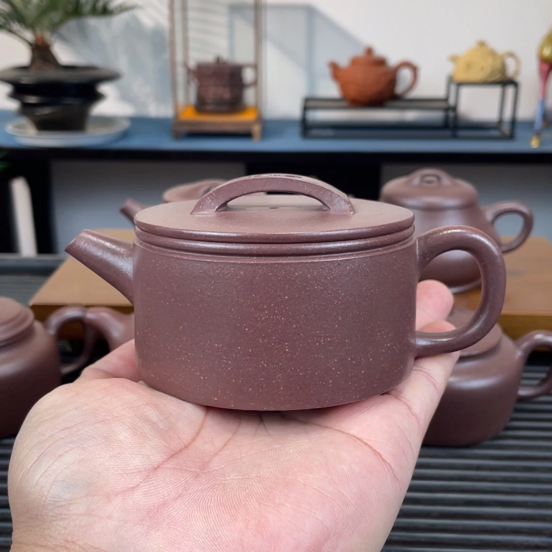 紫砂茶壶底槽青汉瓦200cc