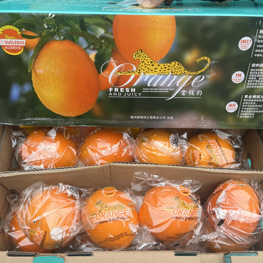 新【原箱】【N】新到的金钱豹橙子蓝色礼盒（箱/带箱10斤左右）