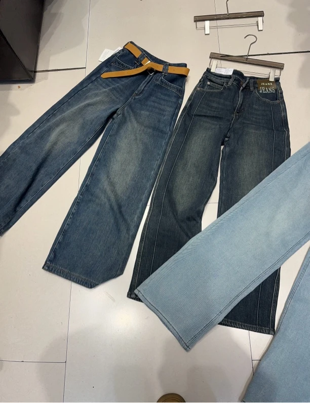 冬季加厚加绒牛仔裤