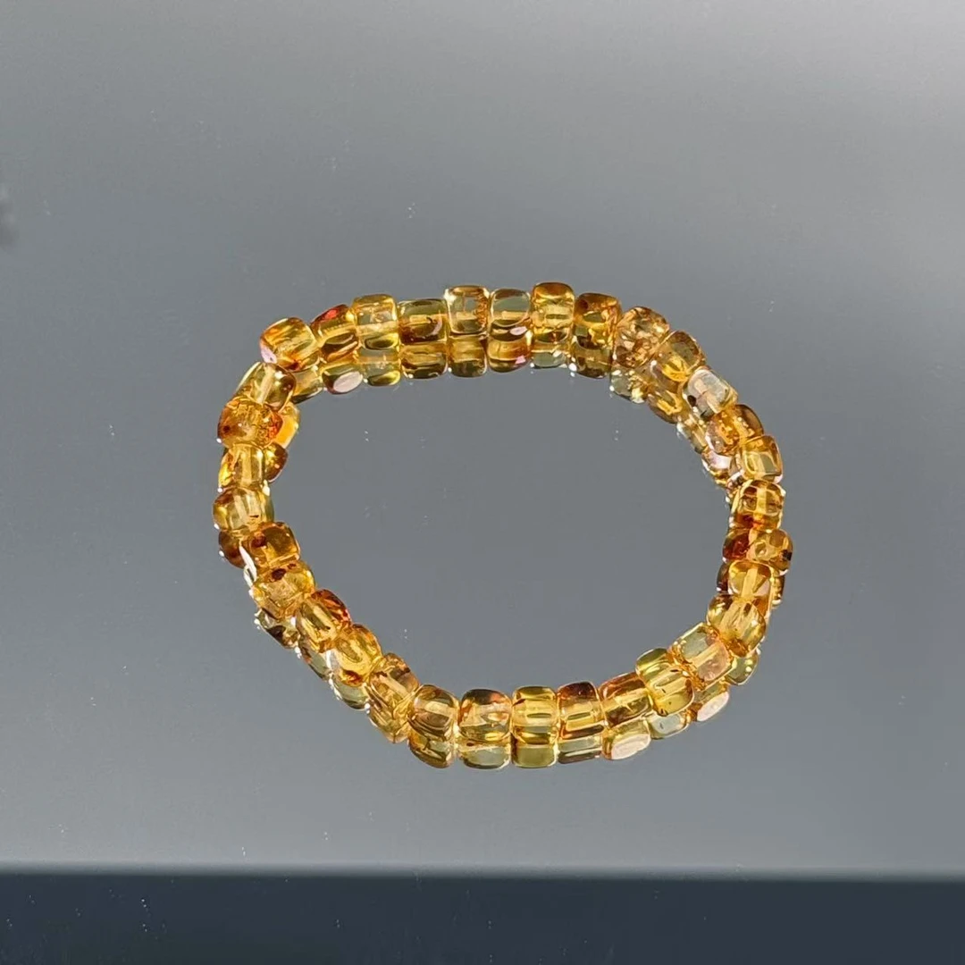 琥珀随型珠单圈手链ZZ002