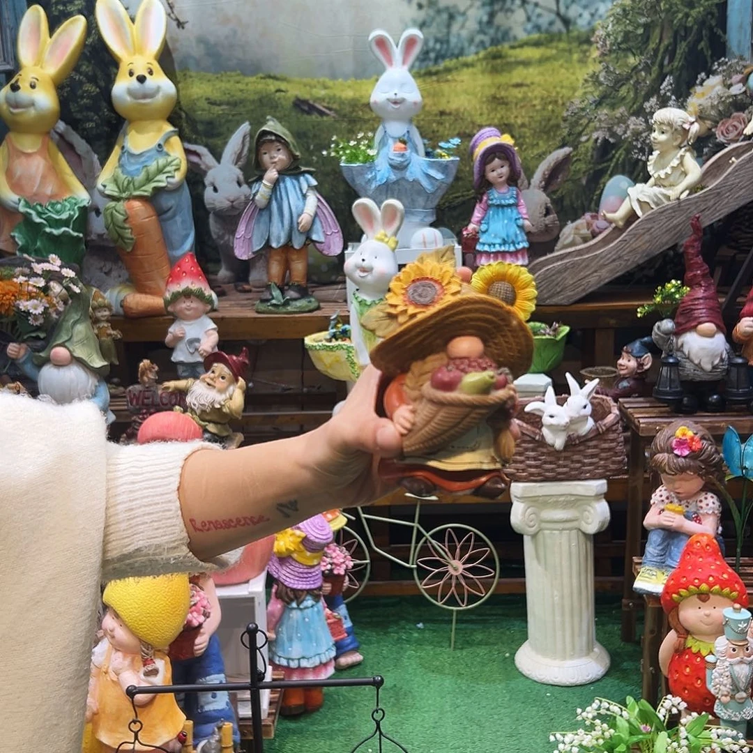 花园摆件红红火火