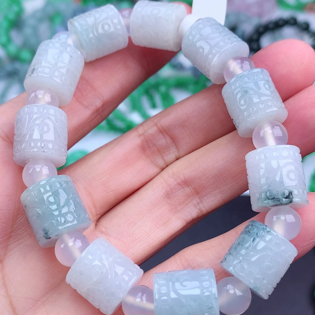 未镶嵌手链翡翠手串