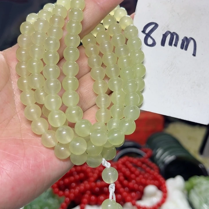 蛇纹石玉颈饰多样性发货未镶嵌