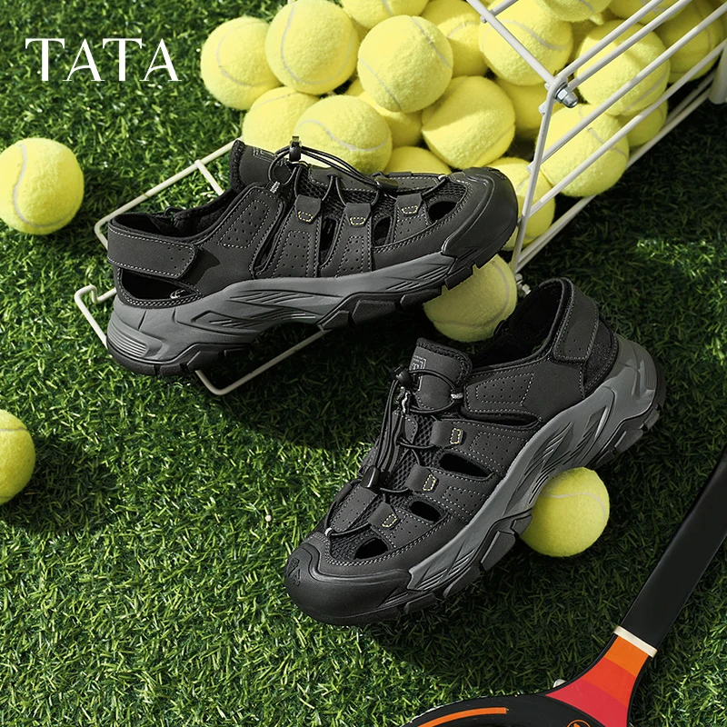 TATA他她休闲户外溯溪鞋男鞋子运动防撞厚底凉鞋夏季新款QGG01BH5