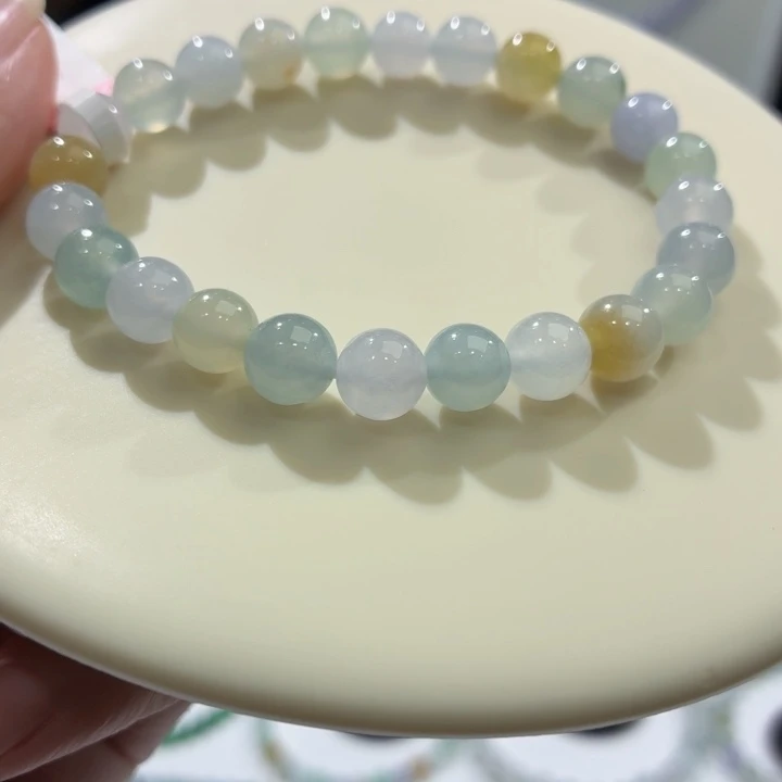 未镶嵌手链翡翠冰胶马卡龙卡7.9