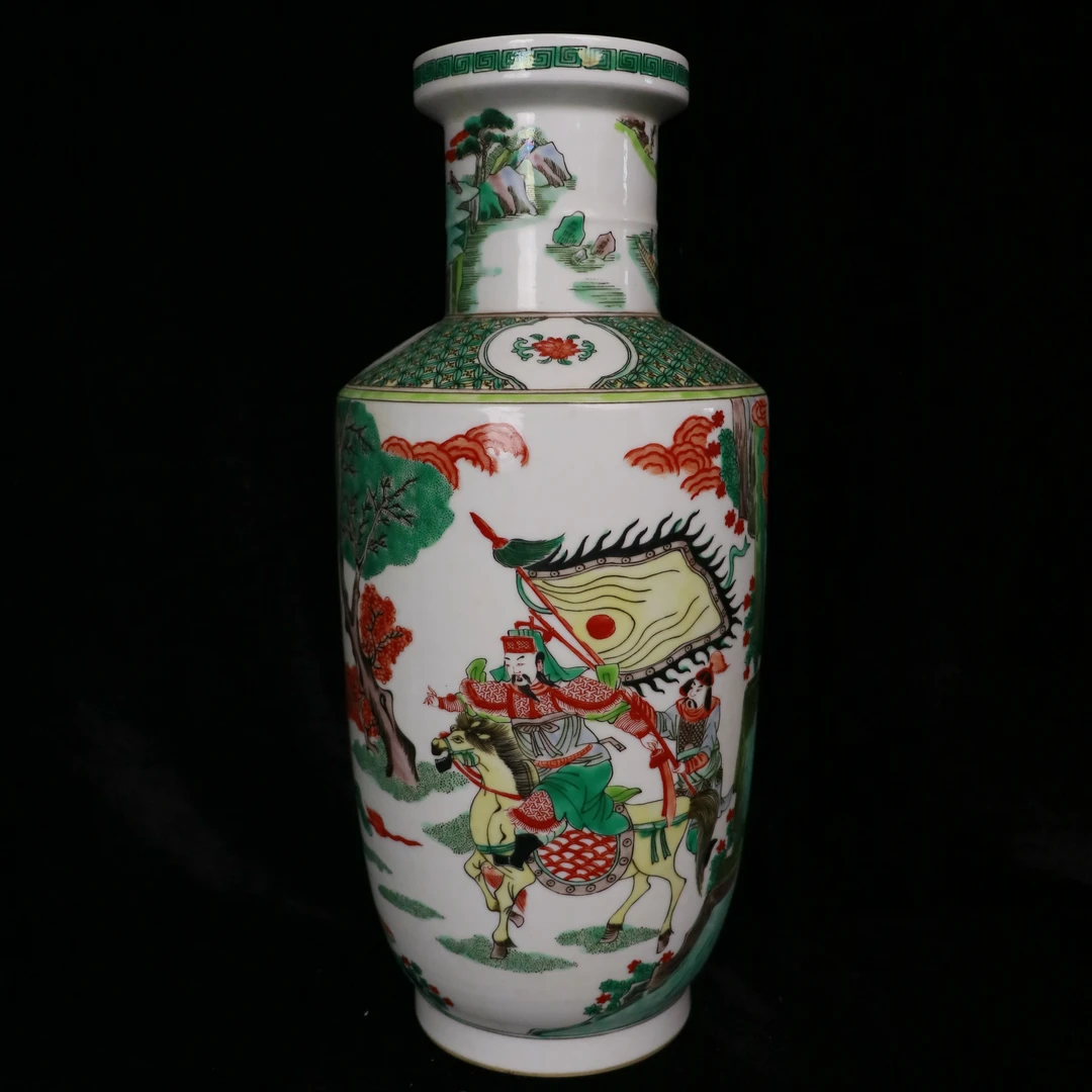 五彩人物瓶摆件X214P