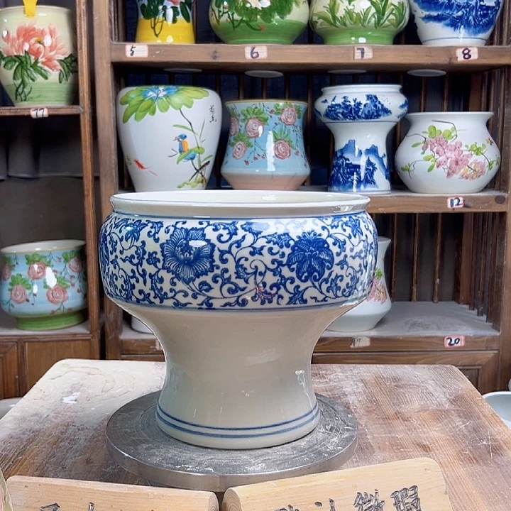 陶瓷口22青花子连款新款陶瓷陶瓷陶瓷