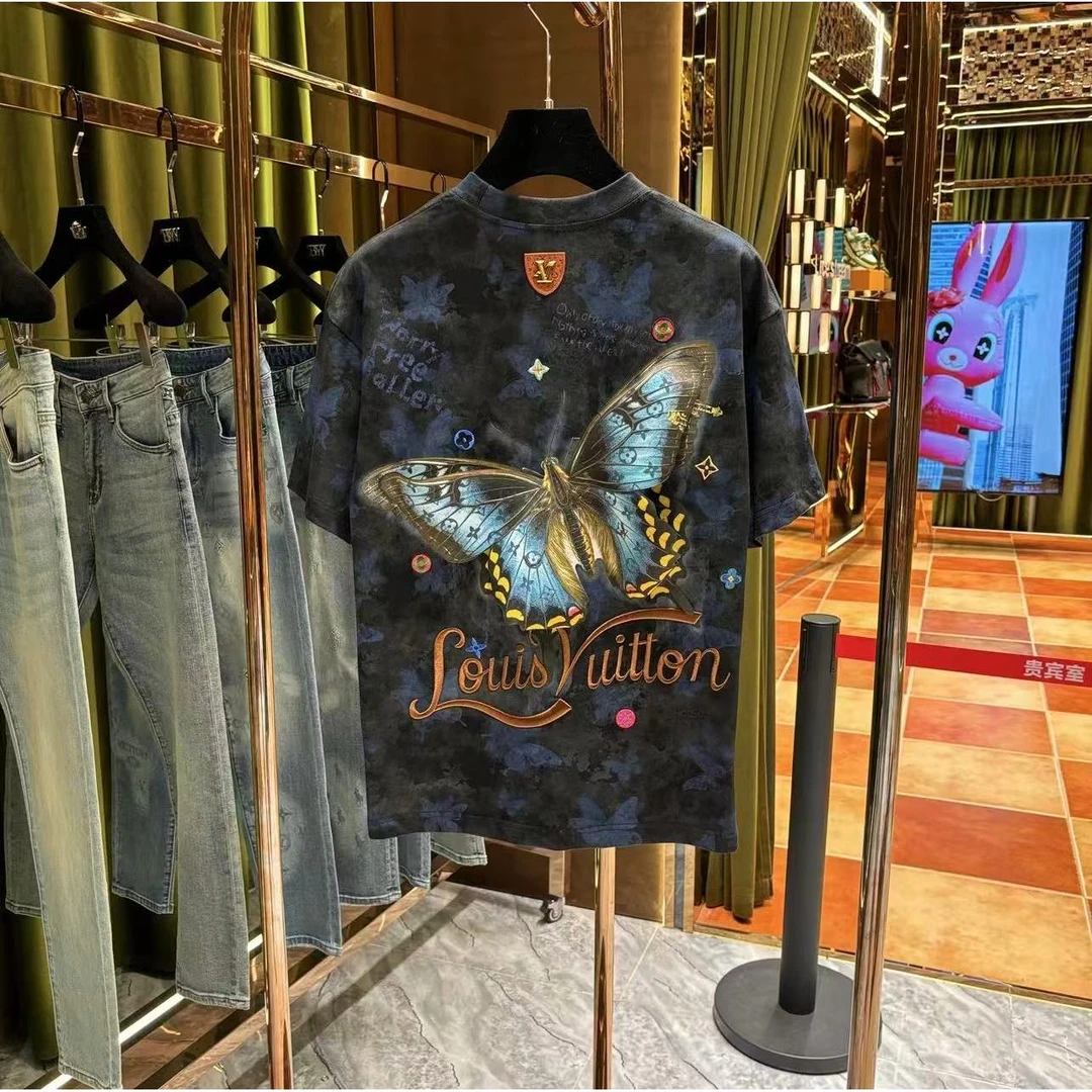 品【刚子专属】2025夏季新品时尚高奢蝴蝶短袖25456