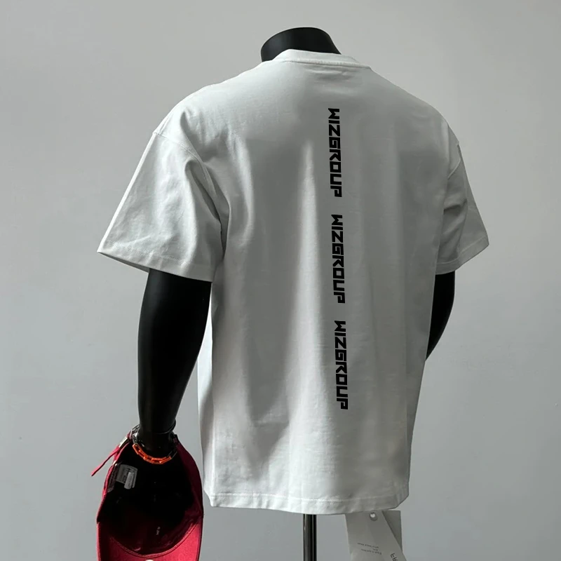 【重磅纯棉】美式简约短袖T恤宽松圆领打底休闲百搭cleanfit夏季ins