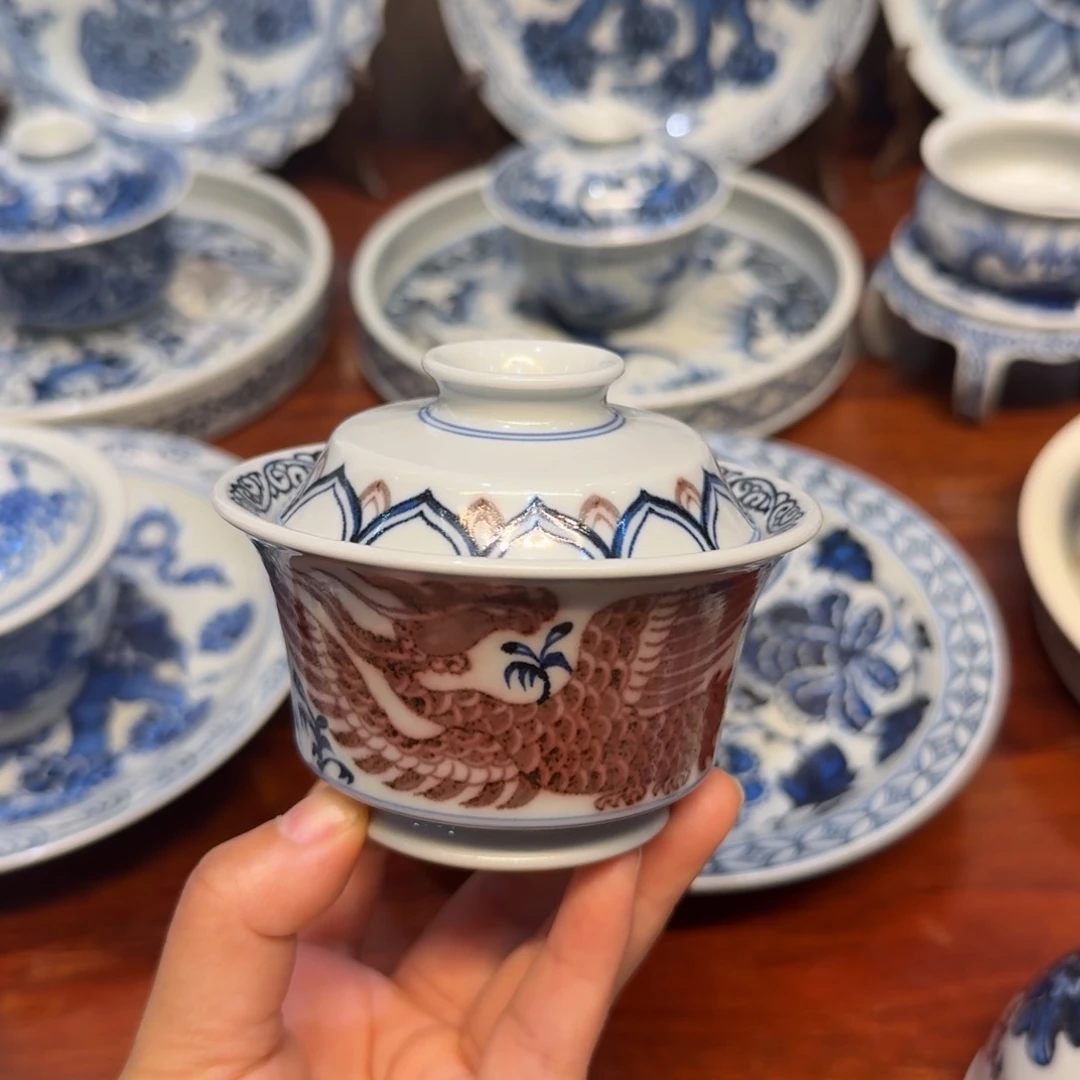 手工手工茶具盖碗