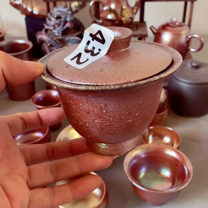 柴烧茶具陶瓷杯子