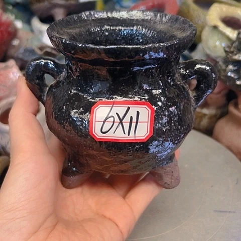 粗陶花盆手工花盆制作