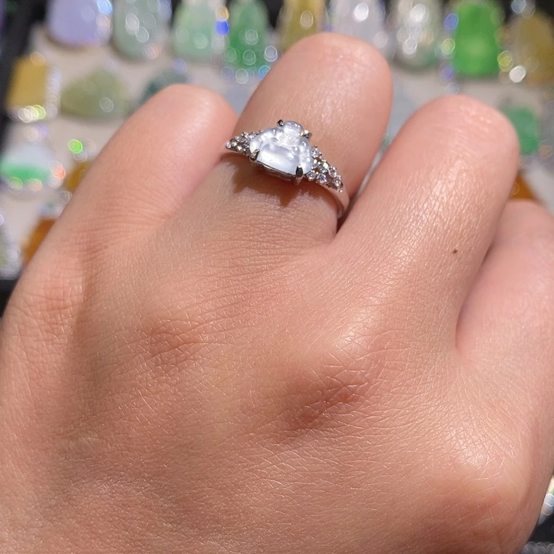 翡翠银S925镶嵌颈饰天然翡翠