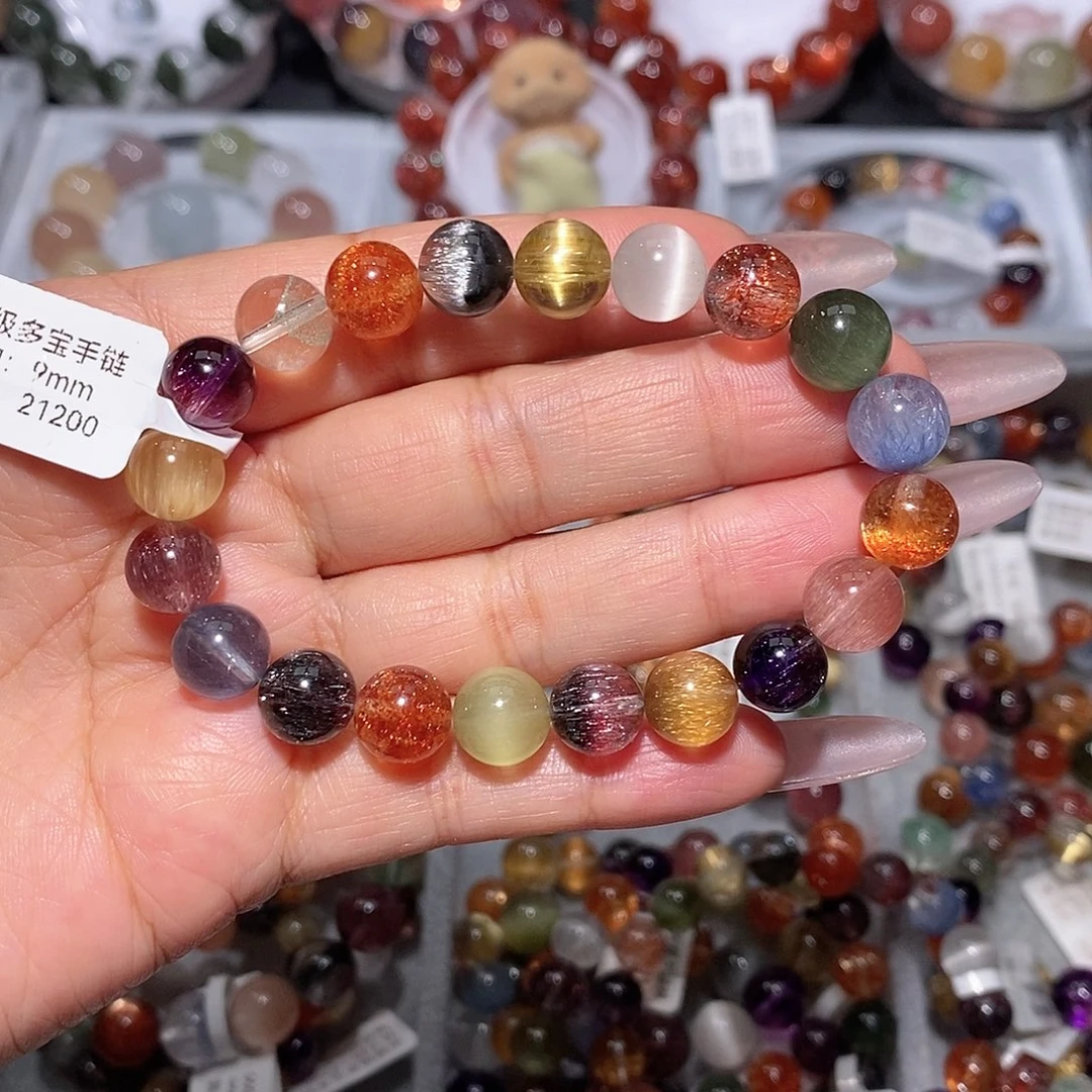 水晶未镶嵌手链多宝