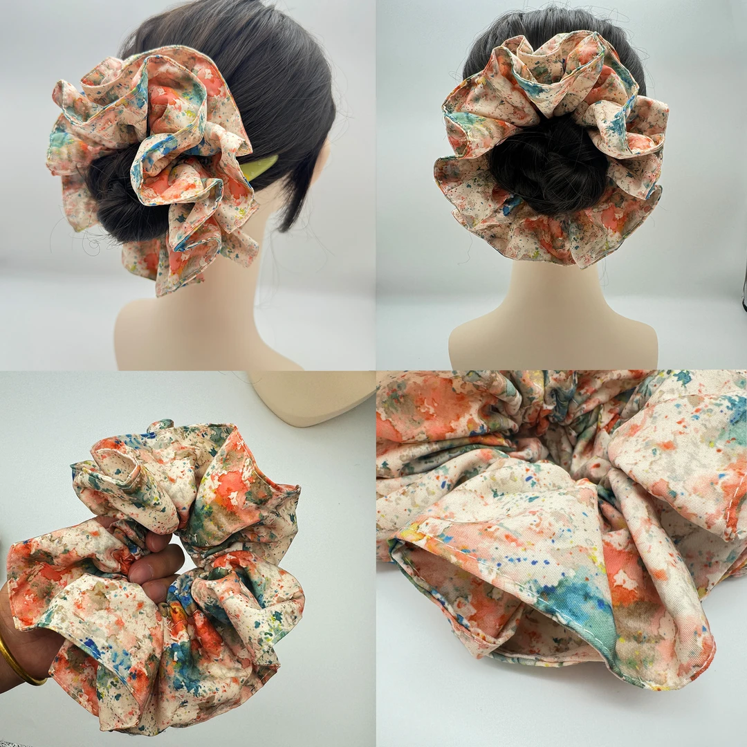 复古宫廷甜美发圈气质日韩欧若精灵风轻职风头绳清新ins法式布艺