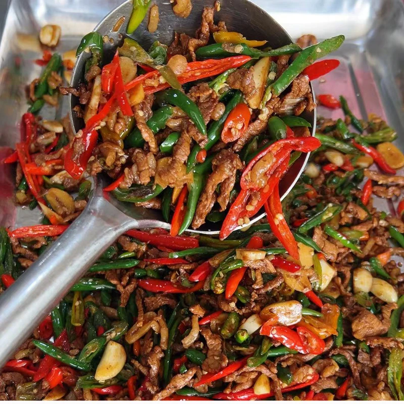 辣椒炒肉丝2包260克一包