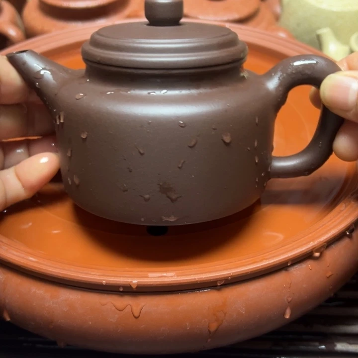 紫砂茶壶宜兴原矿老紫泥