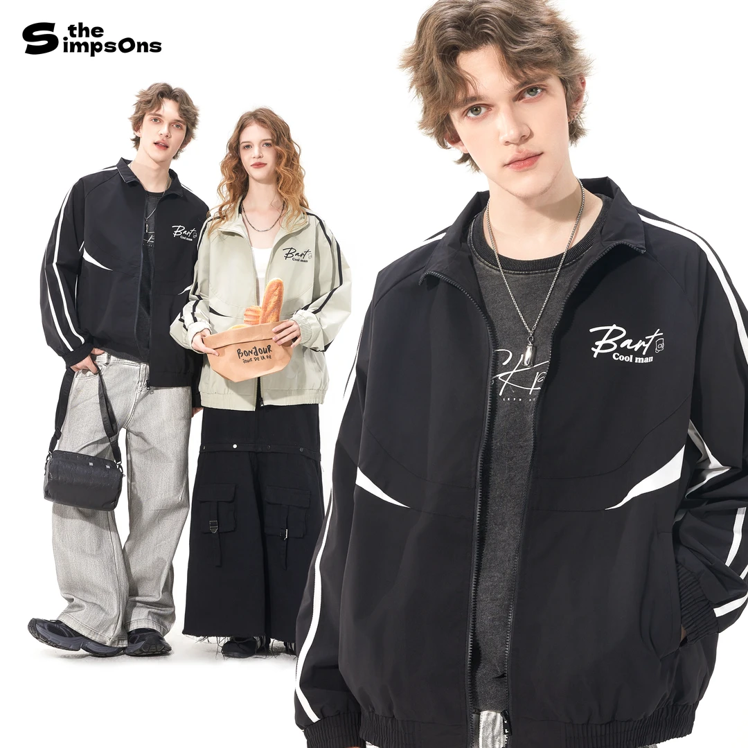 THESIMPSONS春季休闲宽松潮流男女同款夹克外套SPCJK251F37U