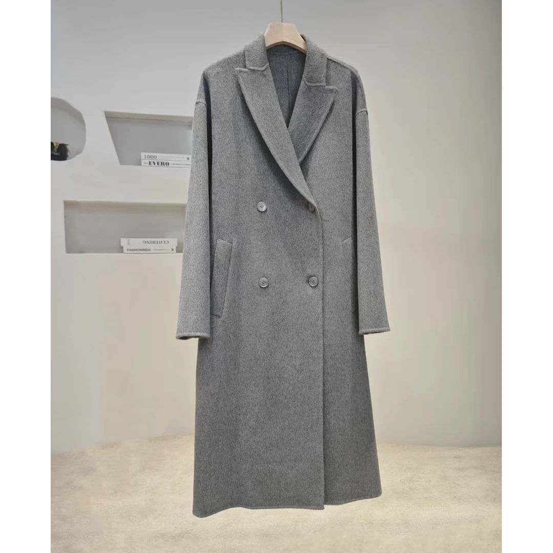 2025新款100%羊毛原创高端时尚气质百搭老钱风外套YZHD99209