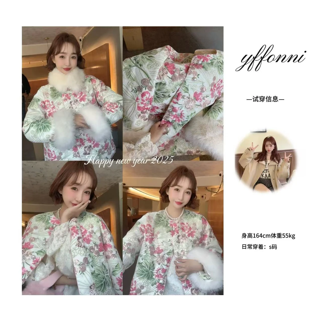 【YFONI】岁岁暖刺绣手工新中式外套