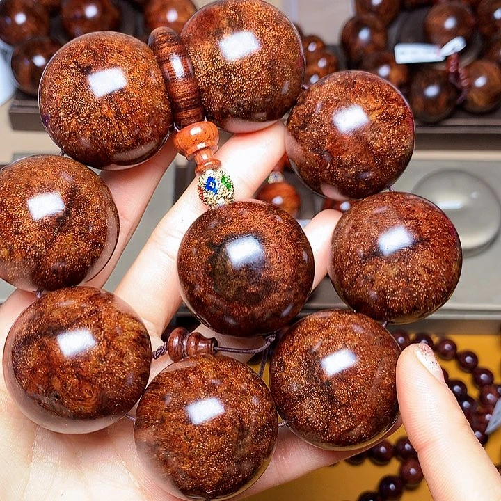 花梨木类手串/手链黄花梨风化料老挝花梨土埋料3.5