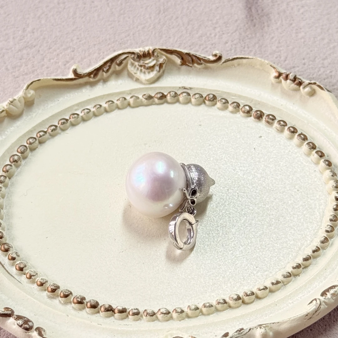 【六六中古】孤品优雅淡水珍珠s925吊坠te9239