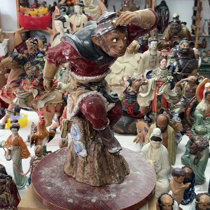 发***陶土陶瓷摆件石湾