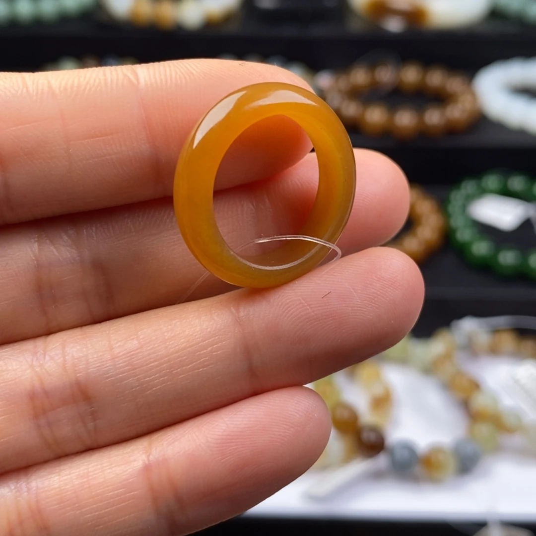 和田玉戒圈未镶嵌卡18