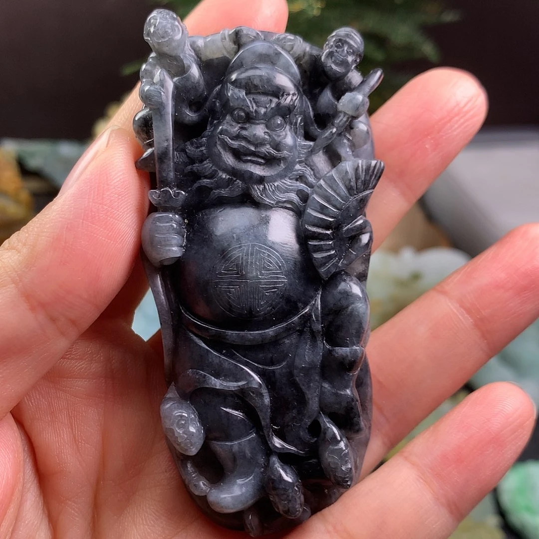 未镶嵌定制翡翠钟馗