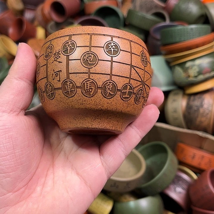 紫砂茶杯全手工紫砂主人杯