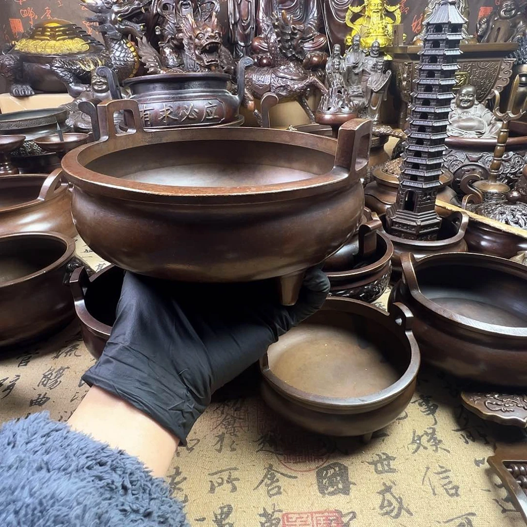 香炉 家用供香炉 风水摆件聚宝盆 家居摆件