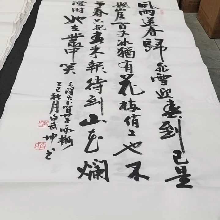 翰墨白武坤老师作品一副