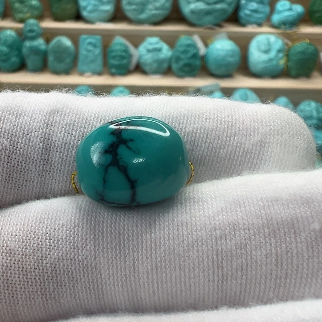未镶嵌绿松石随形12mm?*