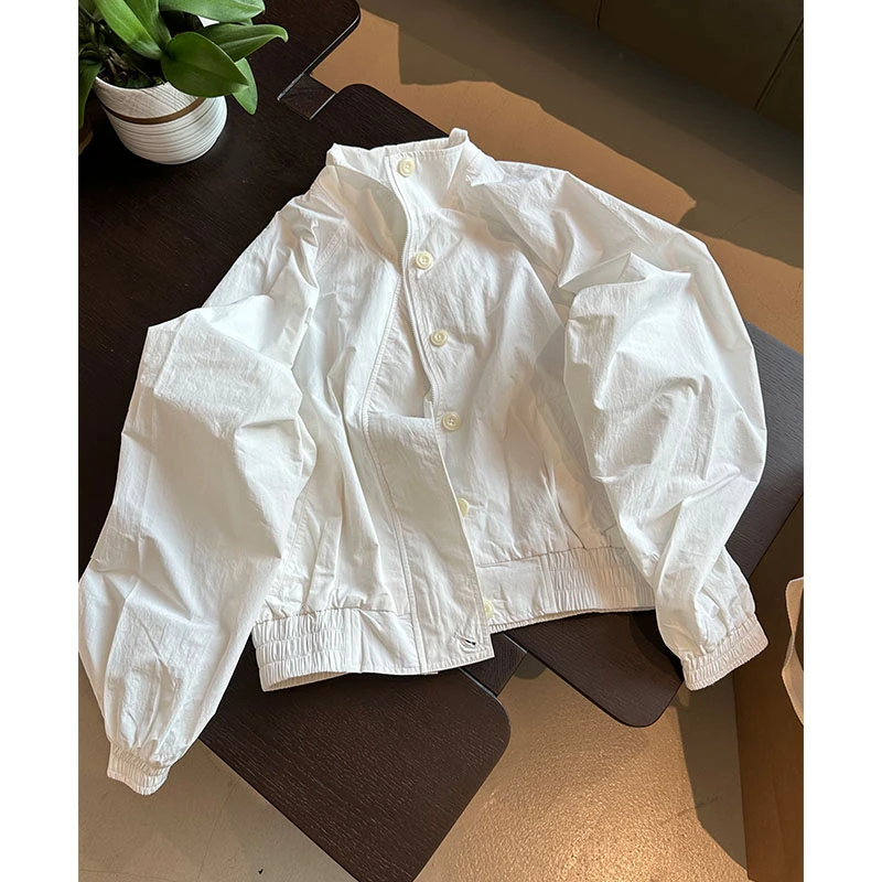 吕小布 | 早春高密锦弹水洗棉 两穿插肩飞行夹克Y*K拉链外套0300