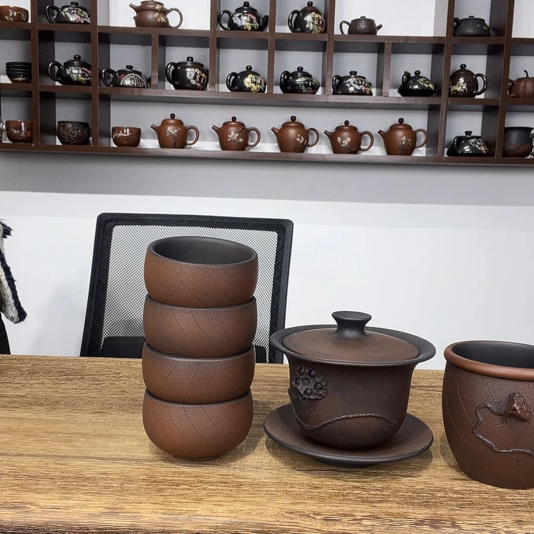 明***盖碗四个小杯一主