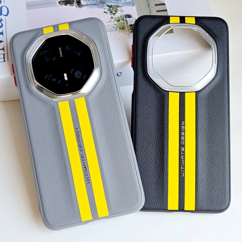 适用于华为mate70rs非凡大师手机壳简约全包防摔超薄皮纹高档奢华