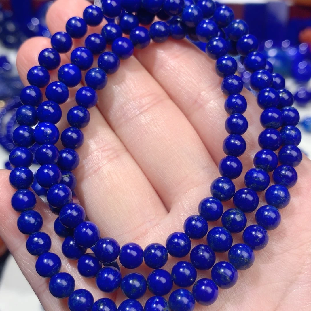 青金石未镶嵌5.5m多圈手链