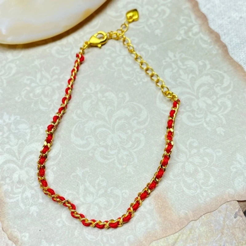 手链 爆款F0369红色绳子葫芦手链多样性发货44665