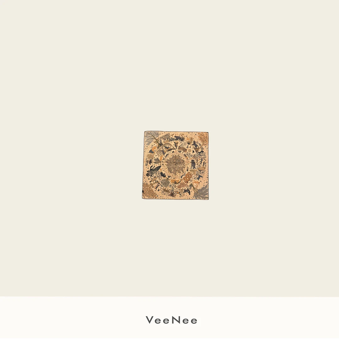 VeeNee•希腊极繁美学AB面蚕丝羊毛方巾 VA5W002