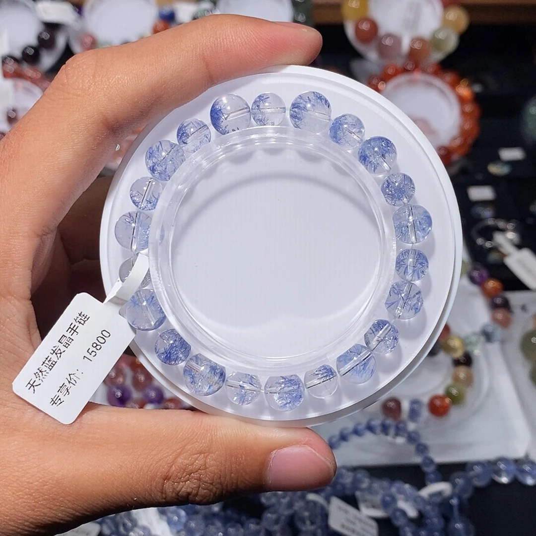 手串水晶未镶嵌蓝线