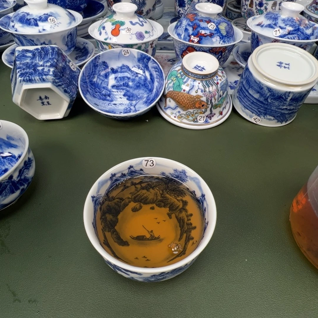 景德镇纯手工纯手绘茶具木木73