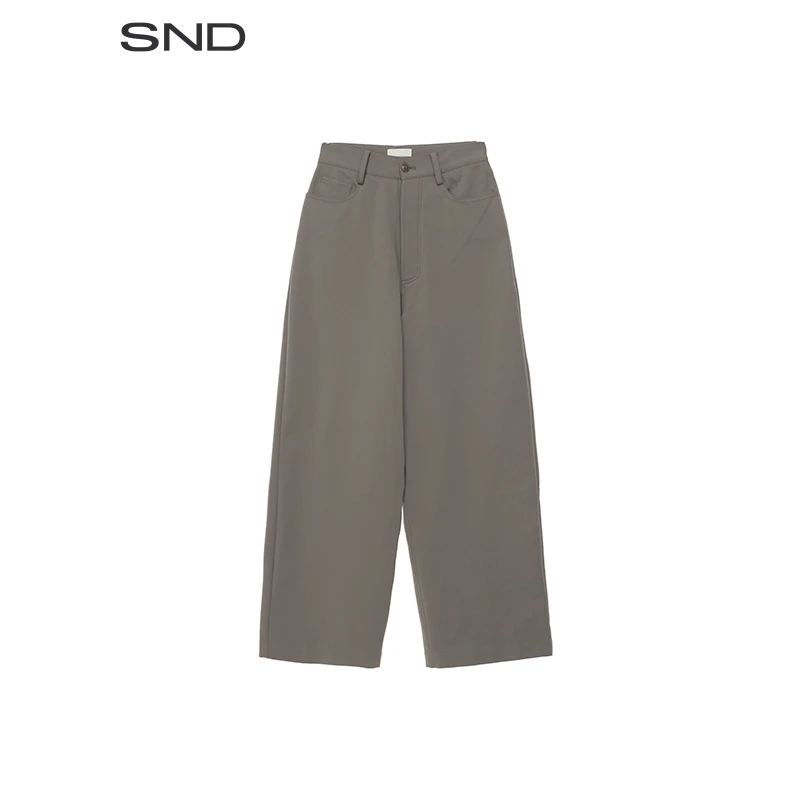 【CPLUS SERIES 设计师品牌】SND SS25  切线休闲直身裤 高腰时尚