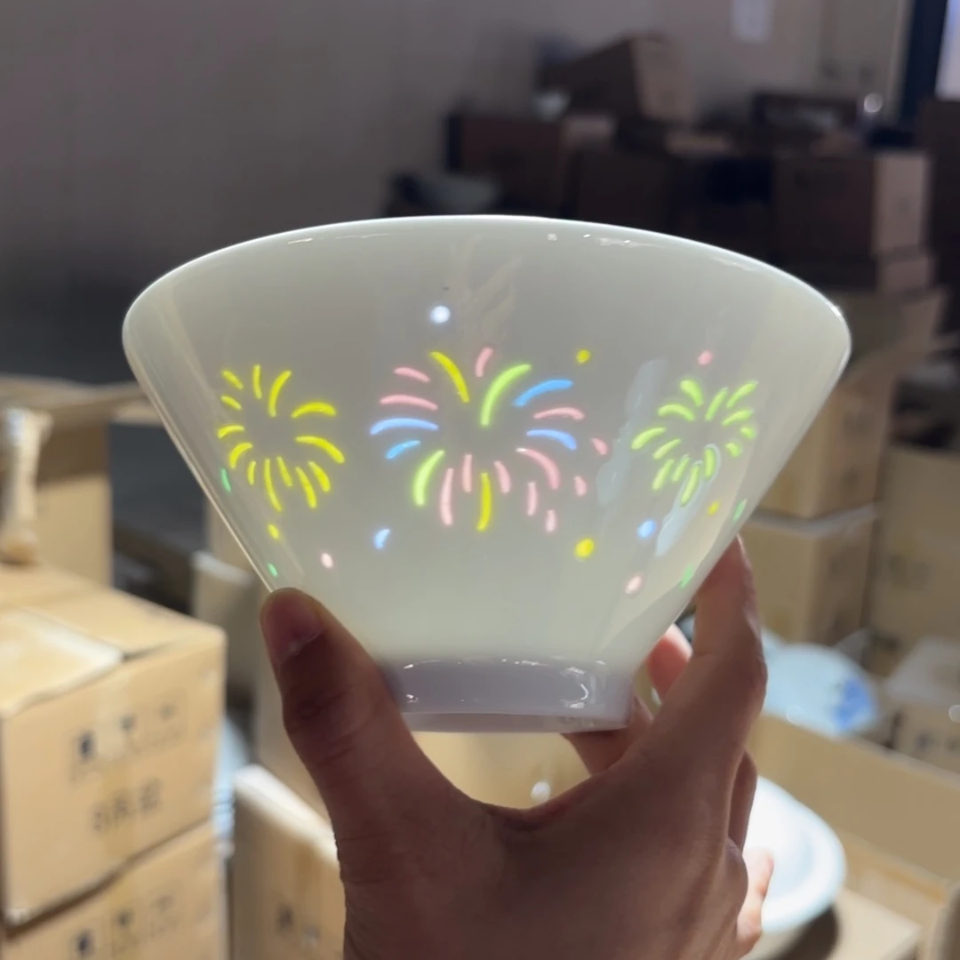 玉瓷景德镇陶瓷两只微瑕