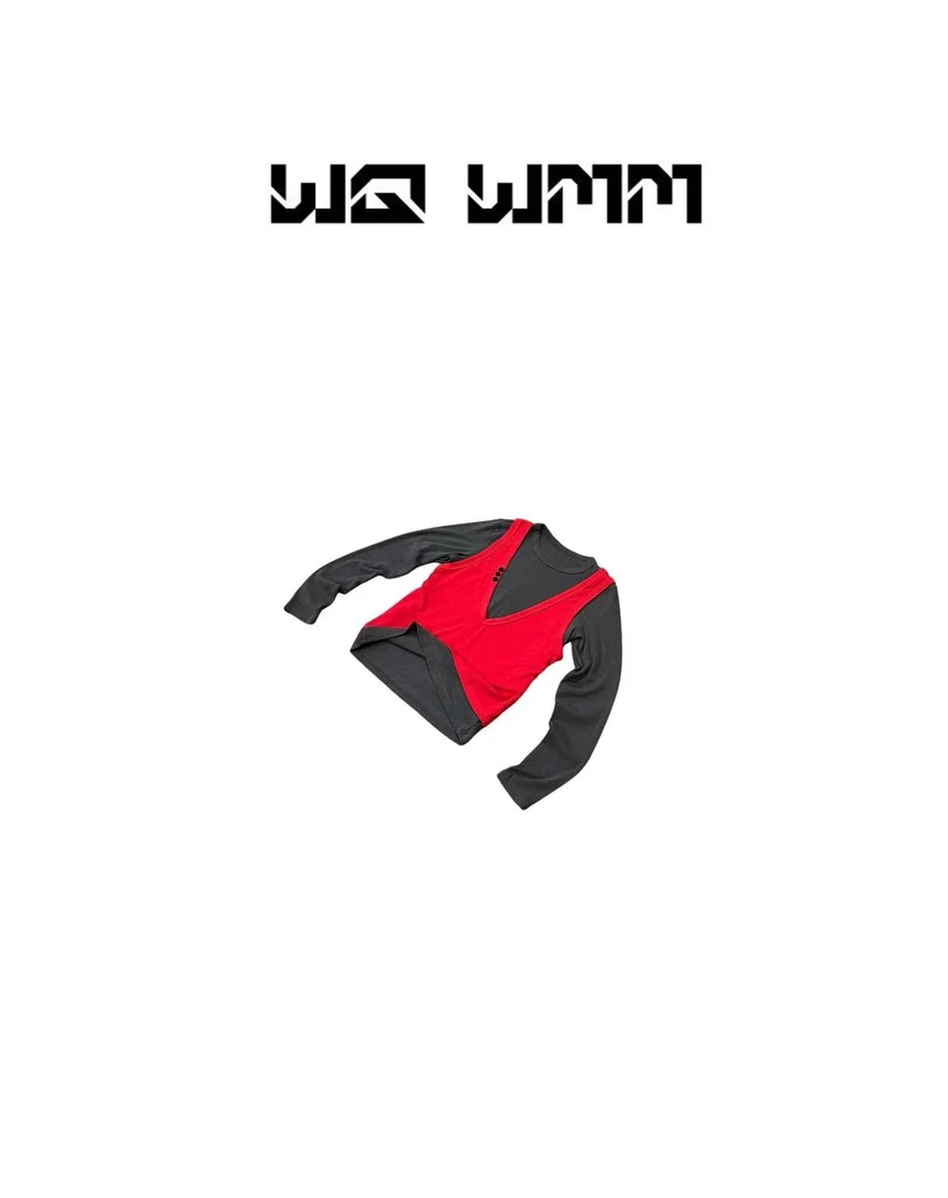 【WQWMM】设计感秋款时髦精真两件时尚叠穿洋气百搭上衣衫25A90236